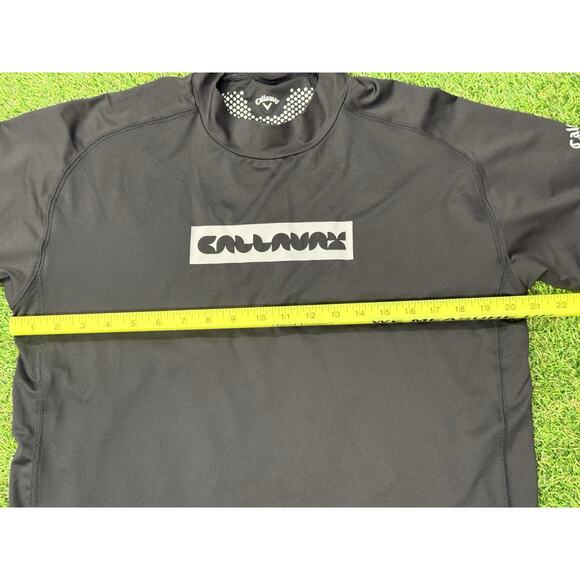 Callaway Cool Festa Golf Mock Neck Shirt Large Black | Japan Exclusive | NEW - Picture 9 of 13